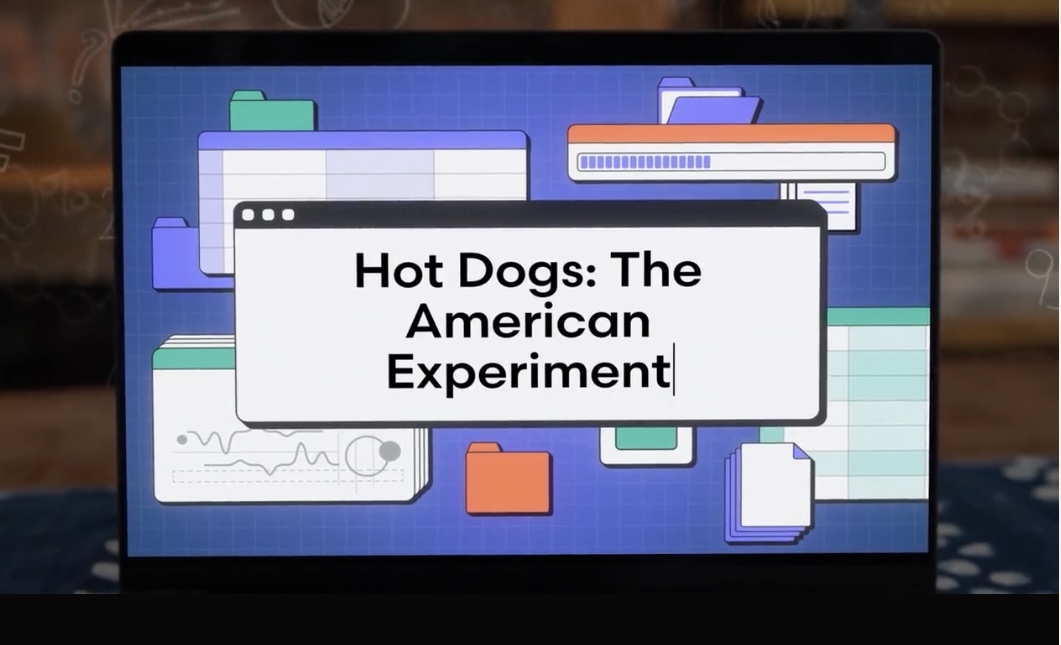 The Enten Scale title card reading Hot Dogs: The American Experiment